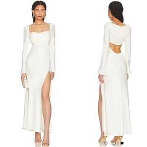 NWT LPA Revolve Iris Corset Maxi Dress in Ivory Medium